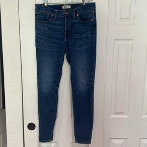 Madewell | 10” high rise skinny zip fly jeans | size 29